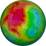 Arctic ozone map for 2025-03-12